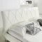 Joy Bed in White Half Leather by Casabianca
