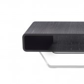 136A Coffee Table in Grey by J&M w/Chrome Legs