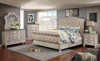 Lysandra Bedroom CM7663WH in Antique White & Rustic Natural