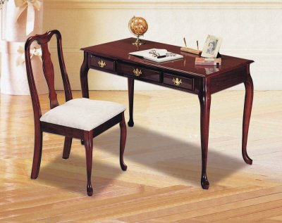 Cherry Finish Classic Home Office Desk w/Chair