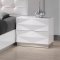 White Lacquered Finish Modern Bedroom w/Optional Items