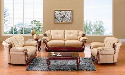 Classic Living Room Furniture on Classic Living Room W Cherry Wooden Accents   Modern Furniture Zone