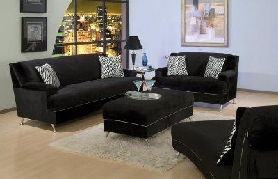 Modern Contemporary Living Room Furniture on Contemporary Living Room W Stylish Chrome Legs   Modern Furniture Zone