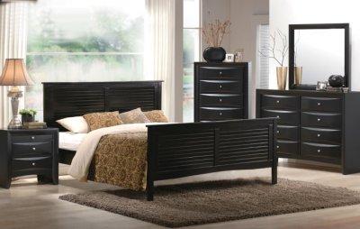 Dark Wood Bedroom Furniture on Bedroom Furniture Dark Espresso Finish Contemporary Panel Bed With