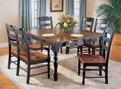 Antique Cherry Furniture on Black   Antique Cherry Dinette Table W Options   Modern Furniture Zone
