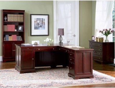 Classic Office Furniture on Finish Classic Office Desk W Storage Drawers   Modern Furniture Zone