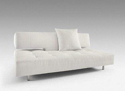 White Leather Furniture on White Leather Modern Sofa Bed Convertible By Innovation