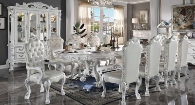 Dresden Dining Table DN01694 in Bone White by Acme w/Options