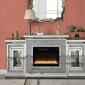 Noralie Fireplace w/LED AC00522 in Mirrored by Acme