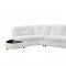 Talia Sectional Sofa 503431 White Bonded Leather Match - Coaster