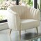 Dionne Loveseat CM5100IV in Ivory Flannelette Fabric w/Options