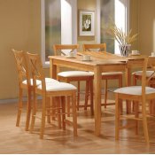 Maple Finish Counter Height Contemporary Dinette w/Extension