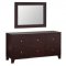Cappuccino Transitional 5Pc Bedroom Set w/Options