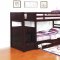 Elliot 460441 Twin over Twin Bunk Bed in Cappuccino by Coaster