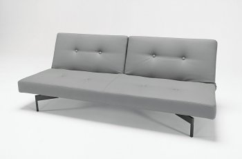 Grey or White Leatherette Modern Sofa Bed by Innovation Living [INSB-Dulcet-Grey]