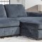 23587 Sectional Sofa in Indigo Fabric by Lifestyle