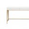 Lightmane Vanity Desk AC00900 in White & Gold by Acme