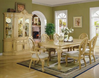 Antique White Formal Dining Room With Carving Details [CRDS-20-101051]