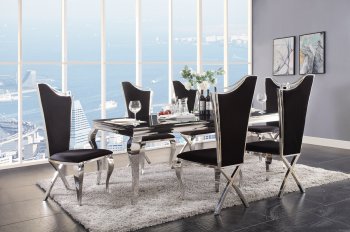 Fabiola Dining Table 62070 by Acme w/Optional 62079 Chairs [AMDS-62070-62079 Fabiola]