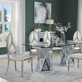 Noralie Dining Table DN00722 by Acme w/Optional Cyrene Chairs