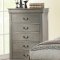 Louis Philippe III 25500 5Pc Bedroom Set in Gray by Acme