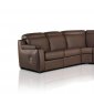 Karina Reclining Sectional Sofa in Espresso Full Leather by VIG