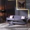 FD516 Sofa Bed & Loveseat Set in Gray Fabric by FDF