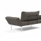Zeal Daybed in Dark Gray Fabric by Innovation w/Metal Legs