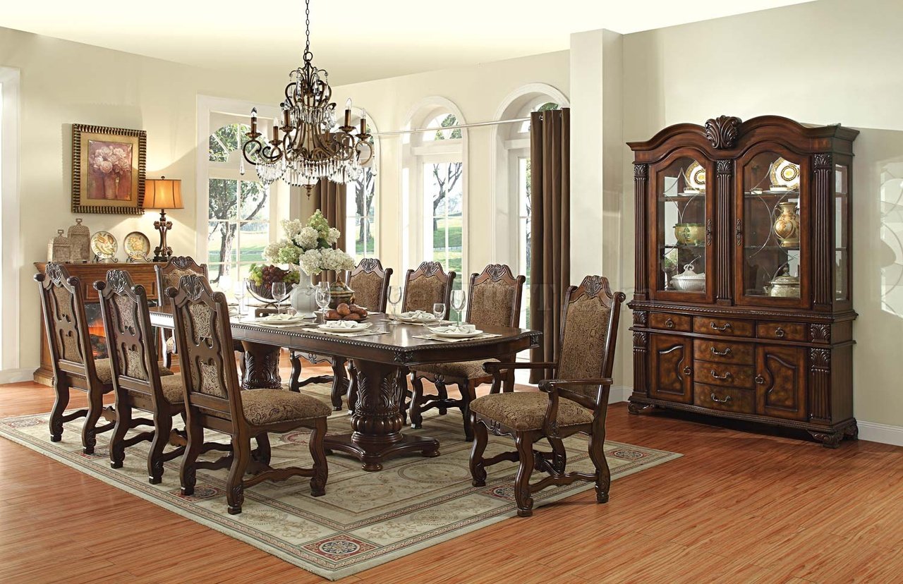 Thurmont Dining Table 7pc Set 5052 In, 10 Seat Dining Room Set