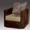 Two Toned Micro Suede Fabric Contemporary Living Room
