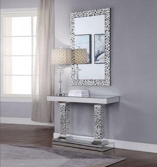 Kachina Console Table 90446 in Mirror by Acme w/Options