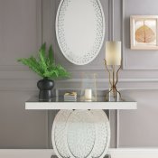 Nysa Console Table & Mirror Set 90320 in Mirror by Acme