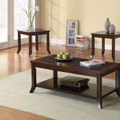 701582 3Pc Coffee Table Set in Deep Brown by Coaster