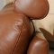 Brown Leather Upholstery Modern Style Sectional Sofa