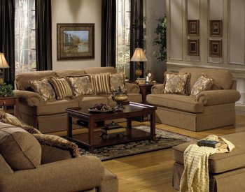 Luxurious Multi Color Chenille Fabric Modern Sofa & Loveseat Set [JFS-4357 Oakmont]