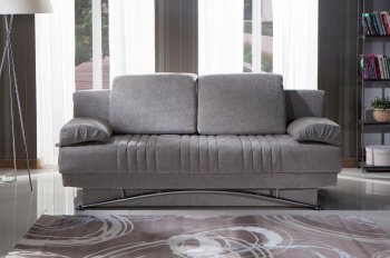 Fantasy Valencia Gray Sofa Bed by Istikbal in Fabric [IKSB-FANTASY Valencia Gray]