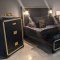 Blake Bedroom Set 5Pc in Black & Gold by Global w/Options