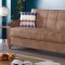 Nevada Sofa Bed in Light Brown Fabric by Empire w/Options