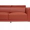 Slate Sectional Sofa in Orange Leather by Beverly Hills