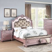 F9559 Storage Bed in Rose Gold & Bronze by Poundex w/Options