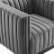 Conjure Accent Chair in Gray Performance Velvet by Modway