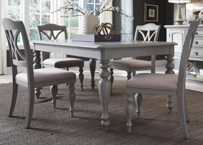Summer House Dining Room 5Pc Set 407-CD-T4078 in Dove Grey
