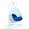 Wicker Hanging Double Egg Swing Chair ESCW-57BU by LeisureMod