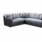 Drake Sectional Sofa 509920 in Smoke Fabric by Coaster
