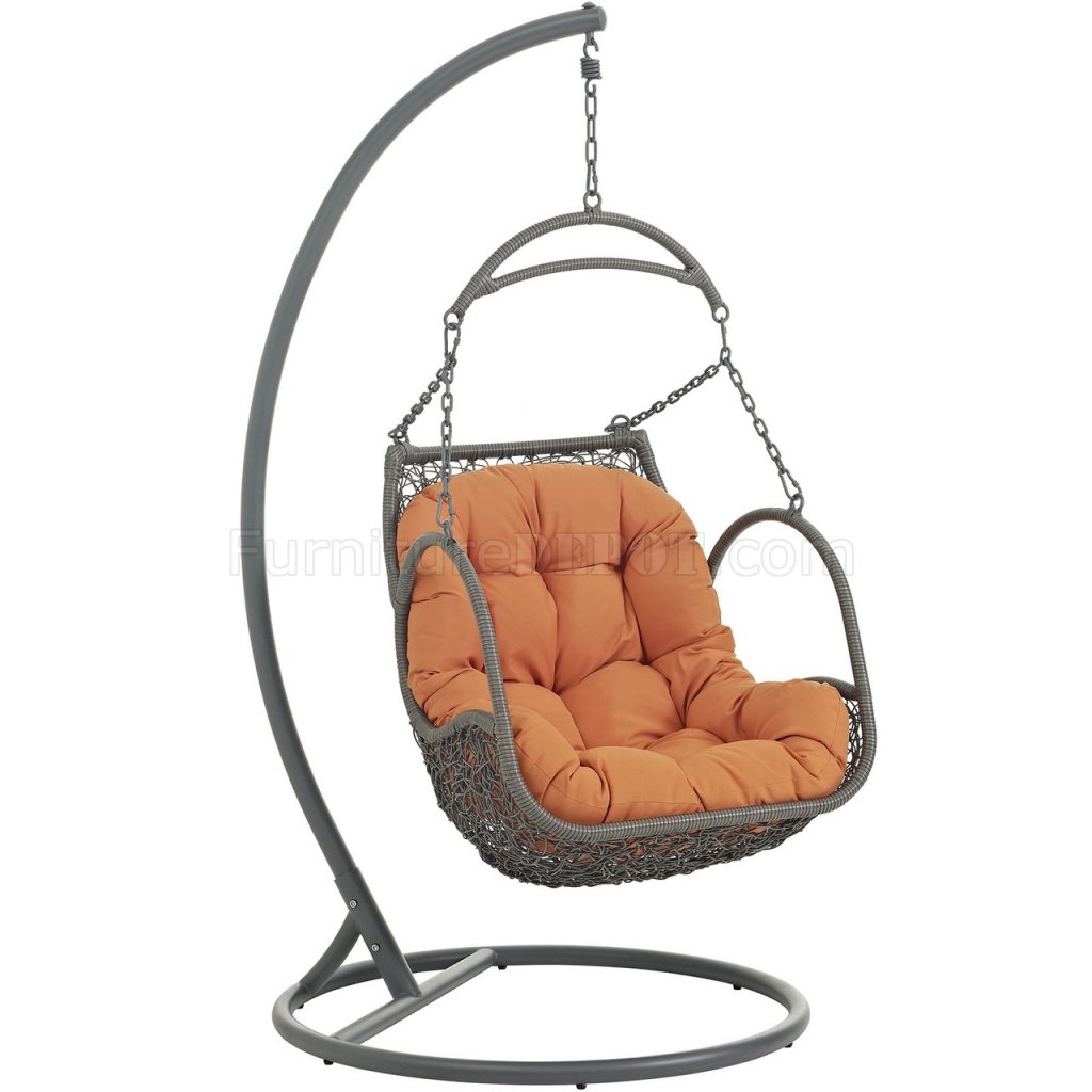 Arbor Outdoor Patio Wood Swing Chair by Modway Choice of Color - Click Image to Close