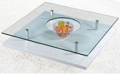 C258 SW Coffee Table in White by At Home USA