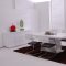 White High Gloss Finish Contemporary Classic Dining Room
