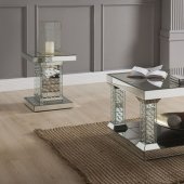 Nysa 80285 Coffee & 2 End Tables Set in Mirror by Acme