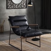 Luberzo Accent Chair 59946 in Espresso Top Grain Leather by Acme