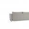 Cassius Sofa Bed in Natural Tone by Innovation w/Chromed Legs
